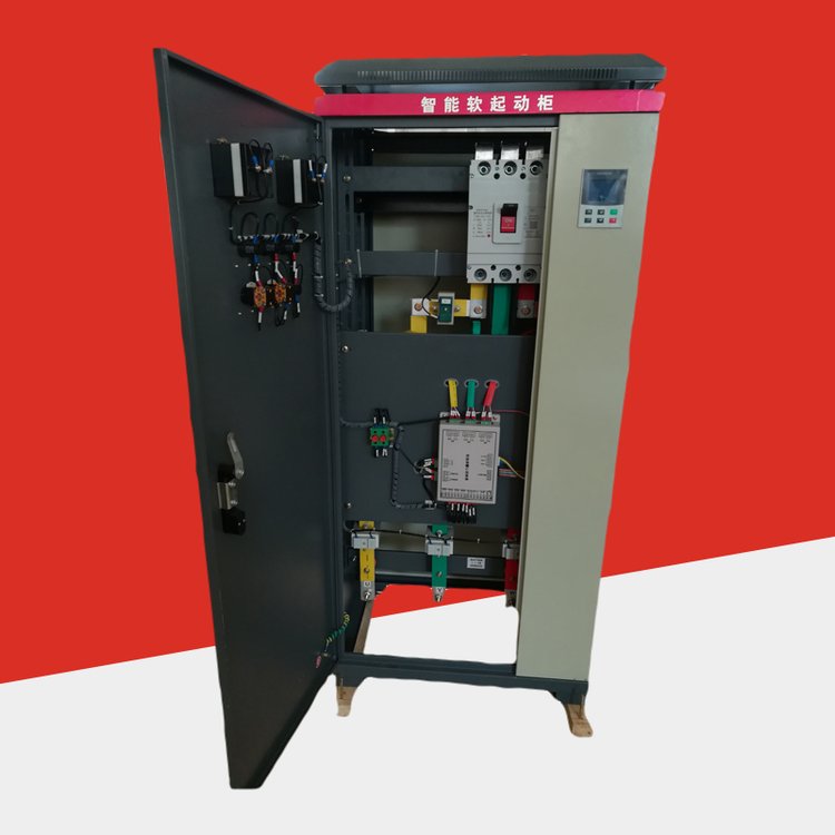 在線式電機軟啟動柜22/37/45/55/75/90KW在線軟啟動柜過載保護