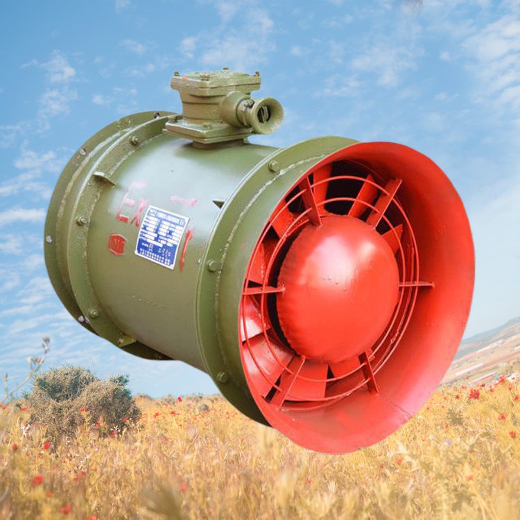 礦用防爆型軸流式局部通風機YBT-11KW隔爆風機 防爆風機