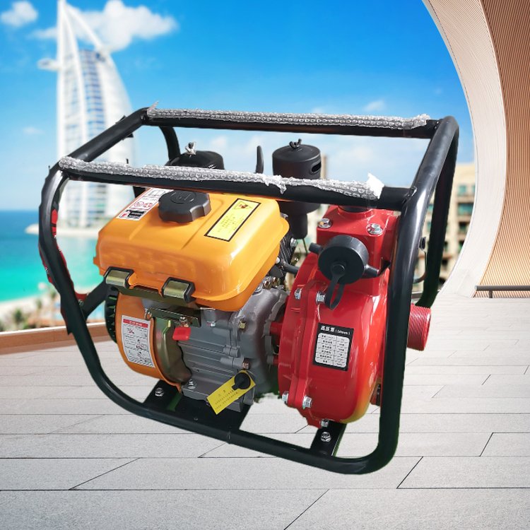 雙葉輪柴油抽水泵 高揚程新款 小型柴油機水泵農業灌溉低油耗