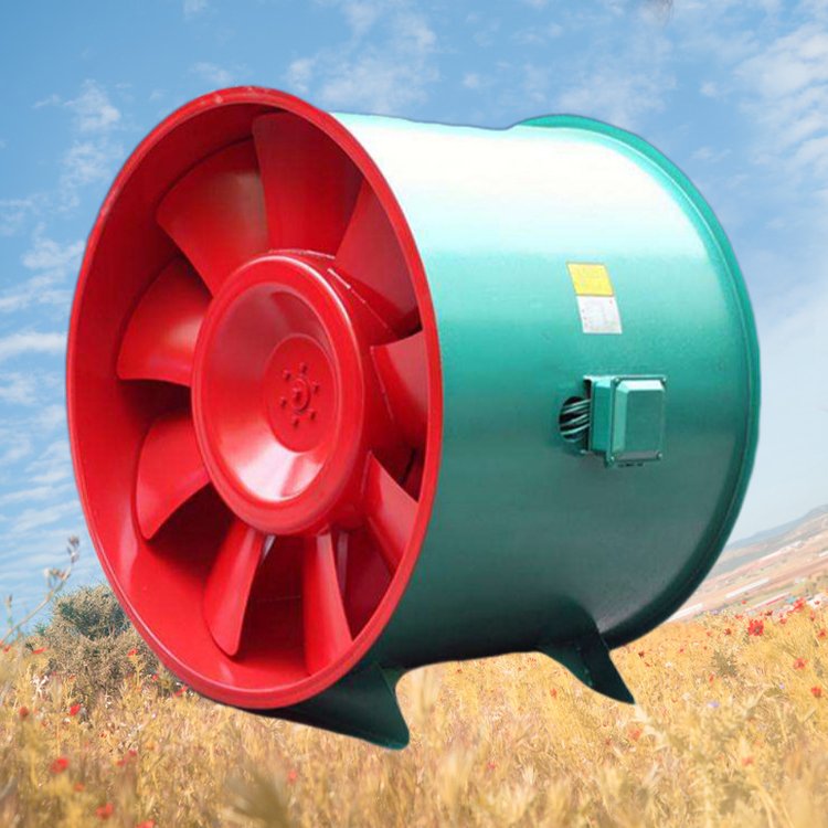 雙速消防排煙風機HTF-II-11 16/13KW高溫排煙軸流風機