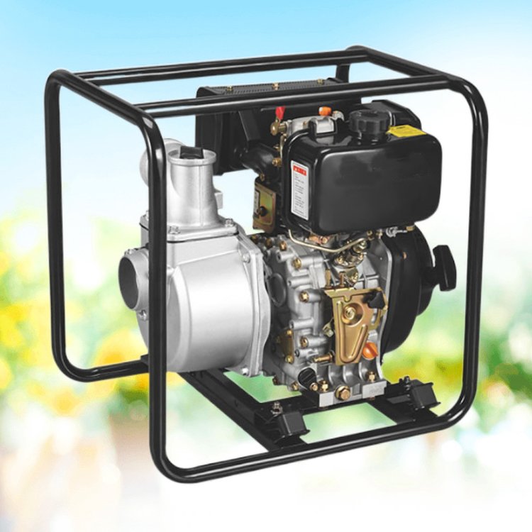 178風冷柴油機水泵 3寸立式柴油抽水機 汽油機手啟動自吸泵