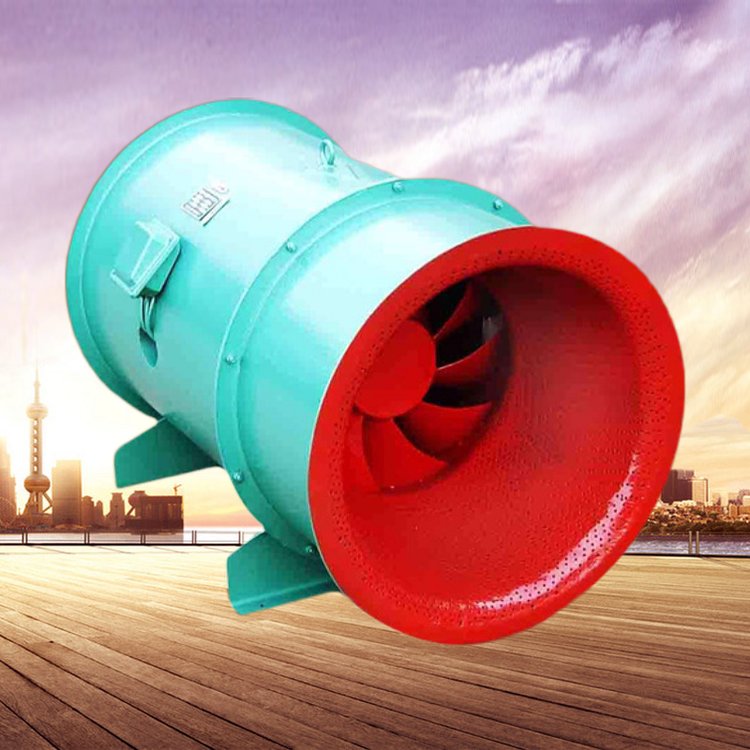 混流風機低噪聲消防排煙風機HL3-2A-9.5A 11KW混流式單速通風設備