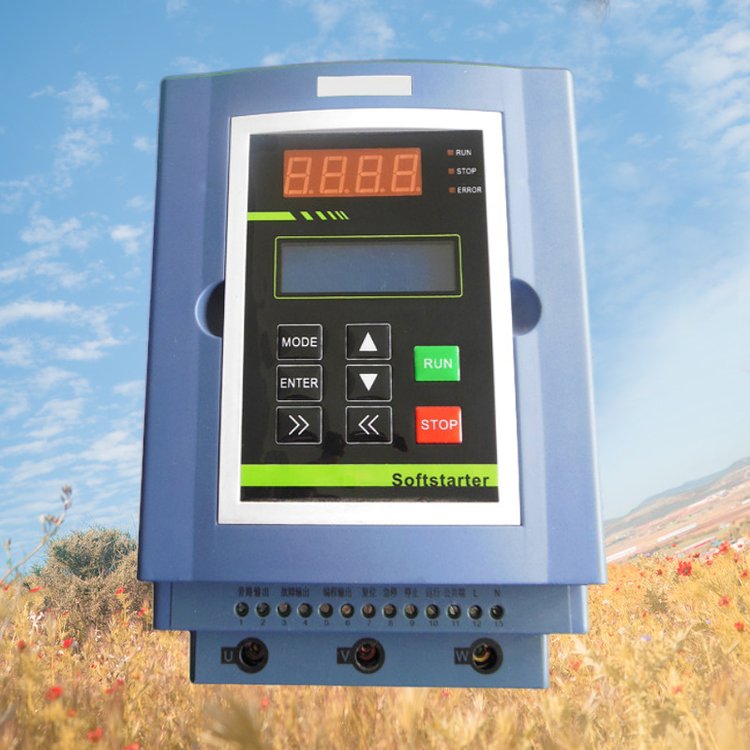 三相電機風機水泵破碎機軟起動器NKR1S-7.5KW在線啟動器啟動柜